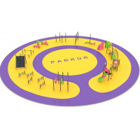 Готовый проект спортивно-игровой площадки Паркур-4 